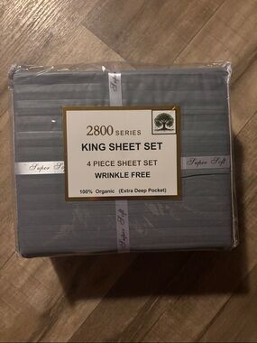 2800 Series King Sheet Set - Super Soft Gray
